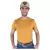 CAMISA THANKFIELD MASCULINA BÁSICA MOSTARDA