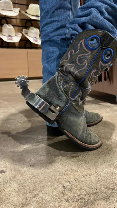 ESPORA QUARTO DE MILHA INOX ROSETA GRANDE COM 10 BICOS - comprar online