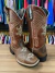BOTA TEXANA FEMININA MANDALA RÚSTICA COURO LEGITIMO