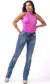 CALÇA FEMININA BUPHALLOS BOOT CUT TODA EM BRILHO NA LATERAL