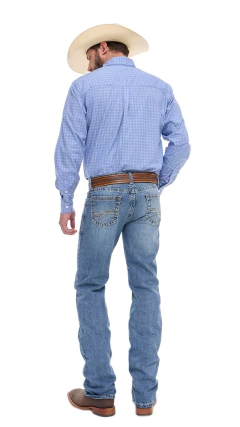 CALÇA JEANS MASCULINA RELAXED SELFF WESTERN MEDIUM BLUE - SELARIA GUIMARÃES