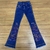 CALÇA WEST COUNTRY INFANTIL BORDADO VERMELHO E AZUL NA BARRA - comprar online