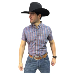 CAMISA TXC MASCULINA XADEZ REGULAR TRICOLINE BORDADA