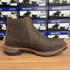 BOTINA TEXANA ZEBU FLORÃO SOLADO ANTIMPACTO ULTRA LEVE GRAXO - comprar online