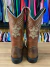 BOTA TEXANA FEMININA MANDALA RÚSTICA COURO LEGITIMO - loja online