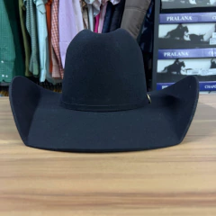 CHAPEU PRALANA ARENA AMERICAN FELT ABA 11 QUADRADA PRETO - SELARIA GUIMARÃES