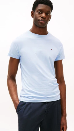 CAMISA MASCULINA MALHA TOMMY HILFIGER AZUL BEBE