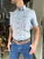 CAMISA RADADE MANGA CURTA XADREZ BRANCO AZUL VERMELHO - comprar online