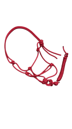 CABRESTO DE CAVALO 7 NÓS DE CORDA VERMELHO SELARIA GUIMARÃES