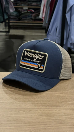 BONÉ WRANGLER COM TELINHA AJUSTAVEL PETROLEO/BEGE TAG SILKADA - SELARIA GUIMARÃES - MAIOR LOJA COUNTRY DE MINAS GERAIS, ENTRE AS MAIORES DO MUNDO!
