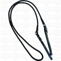 RÉDEA NORDESTE PRETO FEITA DE COURO DE BODE TRANÇADA - comprar online