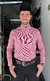 CAMISA MASCULINA XADREZ SLIM MANGA LONGA VERMELHA E BRANCA - comprar online