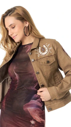 Imagem do JAQUETA FEMININA SELFF WESTERN LONG LIVES COWGIRLS MARROM