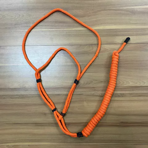CABRESTO PROFISSIONAL DE CORDA COM O CABO REFORÇADO LARANJA