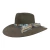 CHAPEU PRALANA 5X COLORADO ABA 10 MARROM 2 BANDINHAS COURO