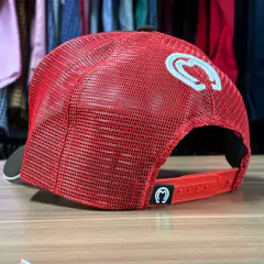 BONÉ MANGALARGA MARROM TELINHA VERMELHA - loja online