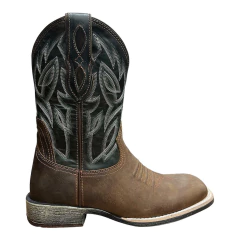 BOTA TEXANA VIMAR MASCULINA COURO LEGITIMO FOSSIL CASTANHO/VERDE