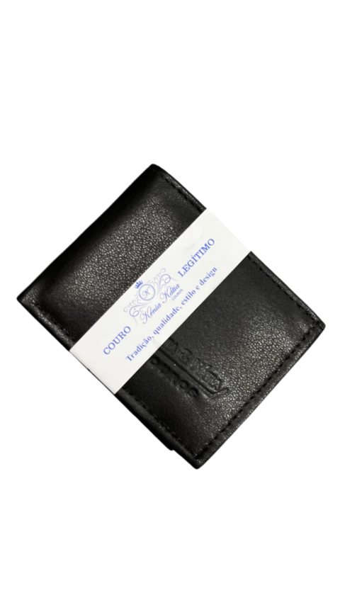 CARTEIRA COURO LEGÍTIMO PORTA CARTÃO DOCUMENTO CEDULAS