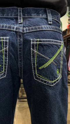 CALÇA DOCK'S MASCULINA BORDADO VERDE / CINZA XTREME RELAXED na internet