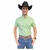 CAMISA AUSTIN WESTERN MANGA CURTA MASCULINA XADREZ VERDE