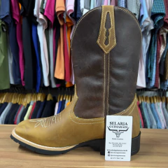 BOTA TEXANA MASCULINA CRAZY MOSTARDA FÓSSIL TABACO CANO 27CM - comprar online