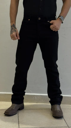 CALÇA JEANS MASCULINA WRANGLER LYCRA REGULAR RETA PRETO