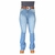 Calça Feminina Azul Desfiada Boot Cut American Country