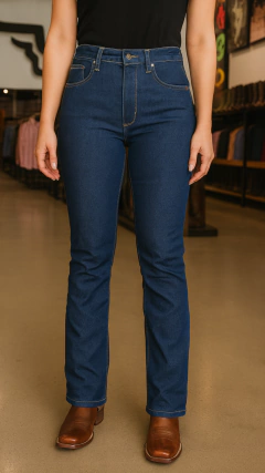 CALÇA JEANS FEMININA 20M WESTERN WOMEN WRANGLER AZUL - comprar online