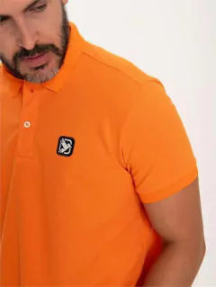 CAMISA MASCULINA GOLA POLO THANKFIELD LARANJA - comprar online