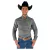 CAMISA THANKFIELD MASCULINA MANGA LONGA XADREZ PRETO E CINZA