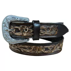 CINTO INFANTIL LUXO BORDADO FLORES