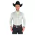 CAMISA MASCULINA XADREZ SLIM MANGA LONGA VERDE E BRANCO
