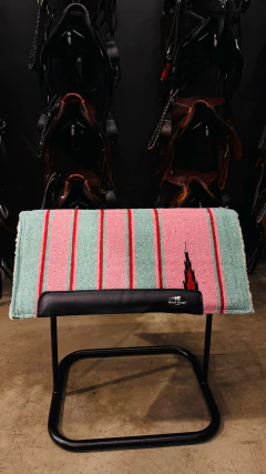 MANTA BOOTS HORSE NAVAJO PROFISSIONAL COMBAT AZUL CLARO/ROSA C/ LÃ