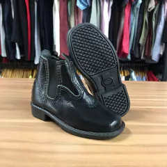 BOTINA INFANTIL DURONA DE GOMEIRA COURO LEGITIMO PRETO - comprar online