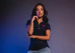 CAMISETA GOLA POLO TXC FEMININA SLIM CUSTOM-X TYPE MARINHO na internet