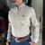 CAMISA THANKFIELD MASCULINA MANGA LONGA CINZA COM BOLSO - comprar online
