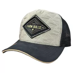 BONÉ FARM BULLS CHAMPIONS WESTERN BRAND TAUP E PRETO