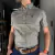 CAMISA MASCULINA THANKFIELD XADREZ MANGA CURTA CINZA na internet