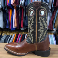 BOTA TEXANA MASCULINA DURANGO PINHÃO PRETO - SELARIA GUIMARÃES