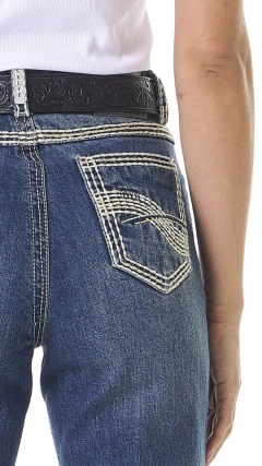 CALÇA JEANS FEMININA SELFF WESTERN BOOT CUT ROCK BORDADA - SELARIA GUIMARÃES - MAIOR LOJA COUNTRY DE MINAS GERAIS, ENTRE AS MAIORES DO MUNDO!