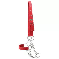 CABRESTO DE FITA VERMELHA COM CORRENTE PARA VACA - comprar online