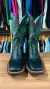 BOTA TEXANA DURANGO MASCULINA COURO LEGITIMO VERDE PRETO - SELARIA GUIMARÃES