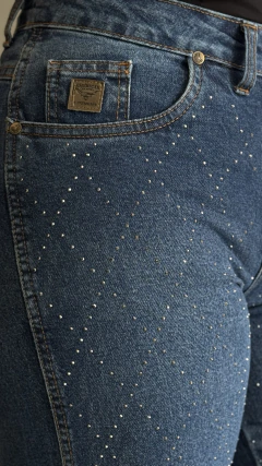 CALÇA FEMININA AMERICAN COUNTRY WIDE LEG STRASS COWGIRL - comprar online