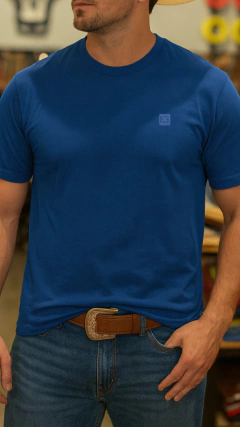 CAMISA TXC MASCULINA REGULAR MALHA MARINHO LOGO BORDADA - comprar online