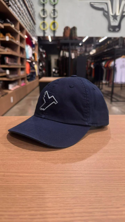 BONÉ THANKFIELD MARINHO E AZUL COM LOGO FRONTAL