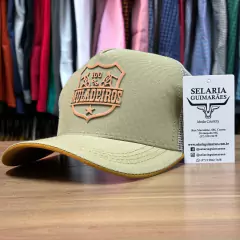 BONÉ MULADEIROS PALHA COM TELINHA LOGO EMBORRACHADA - SELARIA GUIMARÃES