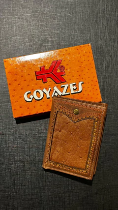 CARTEIRA GOYAZES COURO DALLAS TERRA AVESTRUZ GOYAZES C-2334 - comprar online