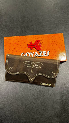 CARTEIRA GOYAZES BOVINA DALLAS TABACO C-2513 - comprar online