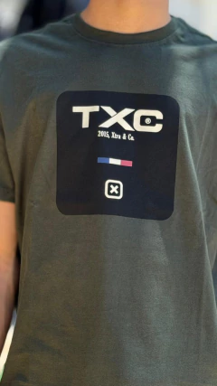 CAMISETA TXC MASCULINA REGULAR FIT EXTRA ESTAMPADA VERDE - loja online