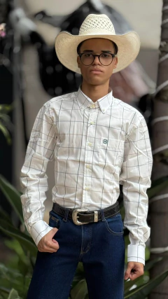 CAMISA TXC MASCULINA MANGA LONGA REGULAR TRICOLINE BRANCA